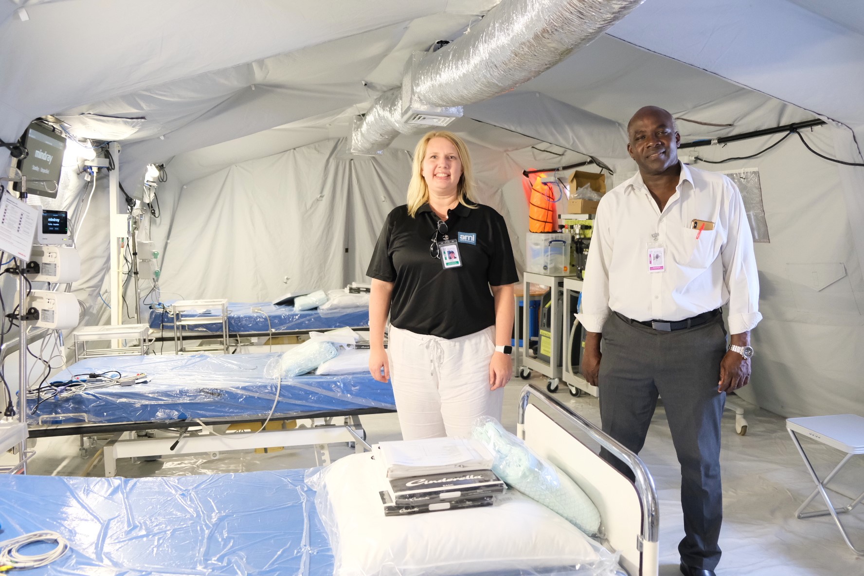 AMI medical team assists SMMC in COVID-19 response